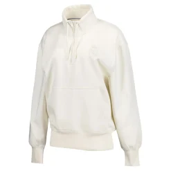 Foundry Womens Real Madrid Ladies Vintage Bone Zip Collar Sweatshirt^Women Sweatshirts