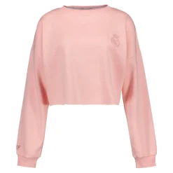 Foundry Womens Real Madrid Ladies Vintage Pink Cropped Sweatshirt^Women Sweatshirts