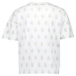 OSDM Womens Real Madrid White Dreams Pijama Set Printed Crest T-Shirt & Shorts Green^Women T-Shirts|Nightwear