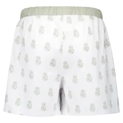 OSDM Womens Real Madrid White Dreams Pijama Set Printed Crest T-Shirt & Shorts Green^Women T-Shirts|Nightwear