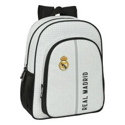 SAFTA S.A. Youth Backpack White/Black Real Madrid^ Bags & Luggage|Back To School