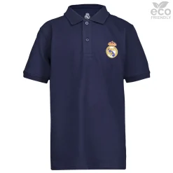 OSDM Youth ECO Essentials Real Madrid Color Crest Polo Navy^ Back To School|Polos