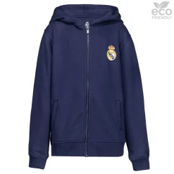 OSDM Youth ECO Essentials Real Madrid Color Crest Zip Hoodie Navy^ Sweatshirts