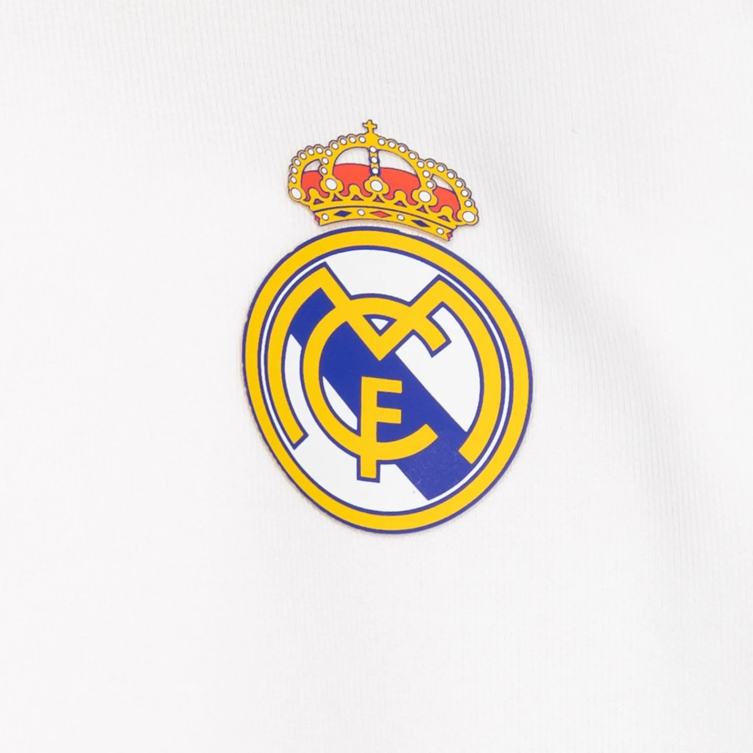 OSDM Youth ECO Essentials Real Madrid Color Crest Zip Hoodie White^ Sweatshirts