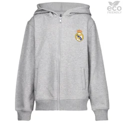 OSDM Youth ECO Essentials Real Madrid Color Crest Zip Hoodie Light grey^ Sweatshirts