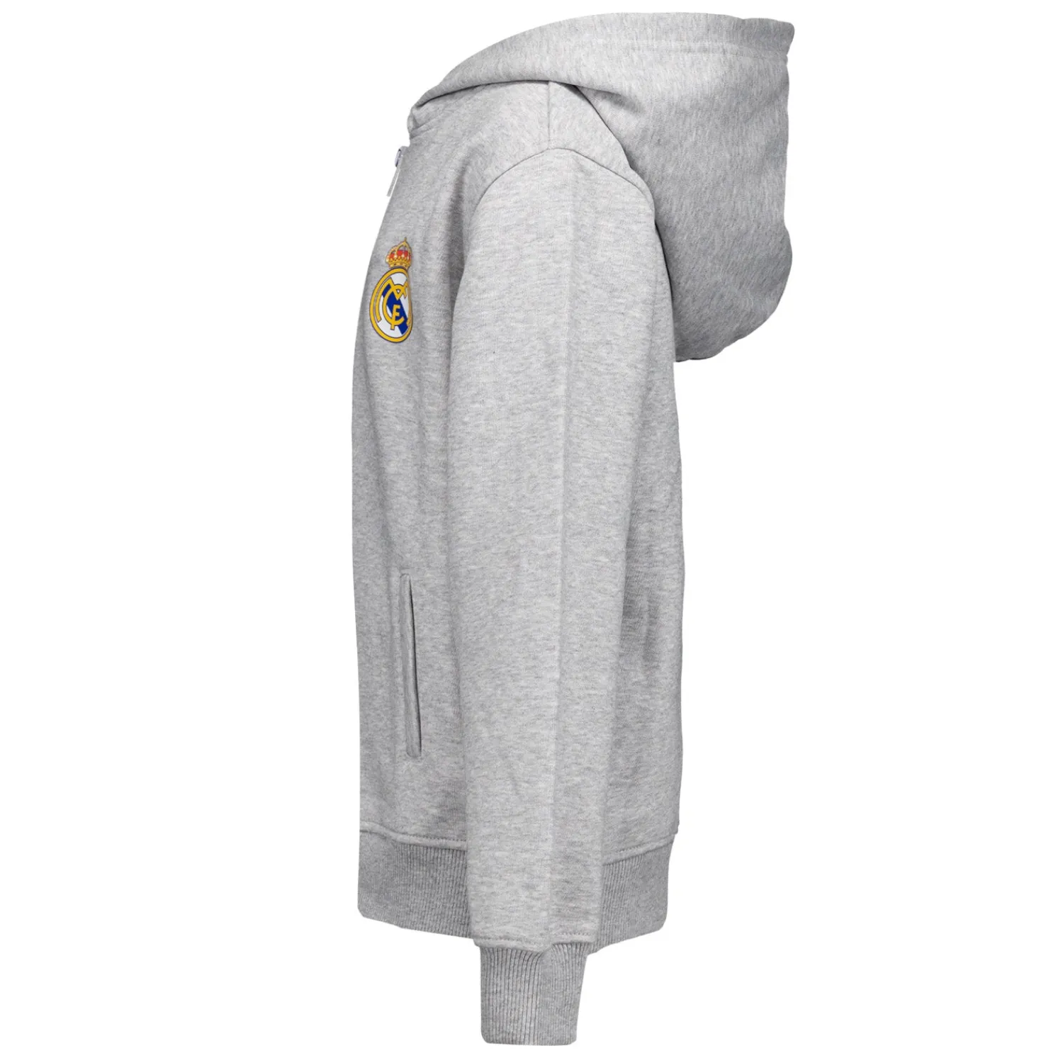 OSDM Youth ECO Essentials Real Madrid Color Crest Zip Hoodie Light grey^ Sweatshirts