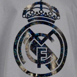 ITEX Youth Kids on Tour Real Madrid Black Out Geo Foil Crest T Shirt^ T-Shirts