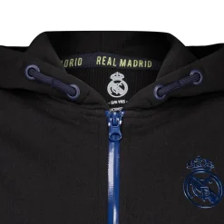 ITEX Youth Tracksuit Fan Kids Ombre Zip Black Real Madrid^ Tracksuits